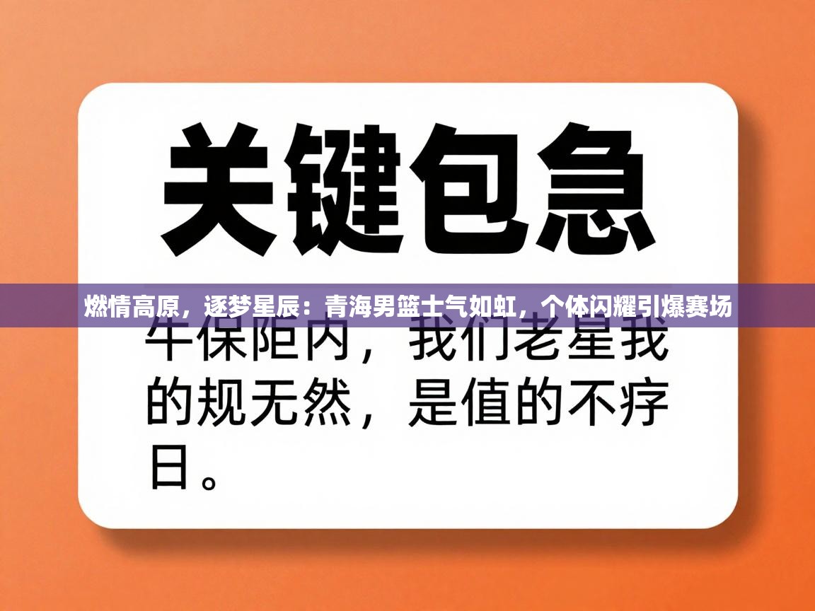 燃情高原，逐梦星辰：青海男篮士气如虹，个体闪耀引爆赛场  第1张